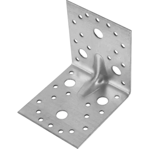 Уголок крепёжный усиленный оцинкованный 105x105x90x2 мм, 10 шт.