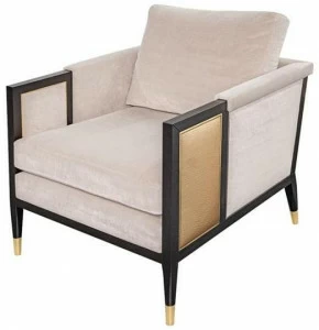 FRATO Бархатное кресло с подлокотниками  Fup010028abc