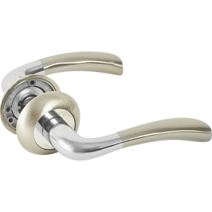 Дверные ручки Punto Bona без запирания цвет матовый никель/хром