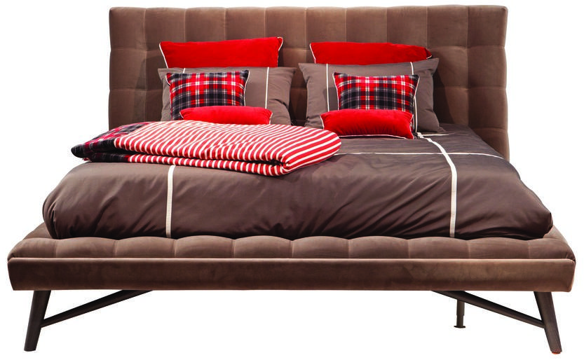 Roche Bobois Двуспальная кровать из хлопка с тафтинговым изголовьем Nouveaux classiques sun-id-1492876 - Вид №1