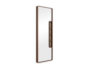 Зеркало из орехового дерева с полкой