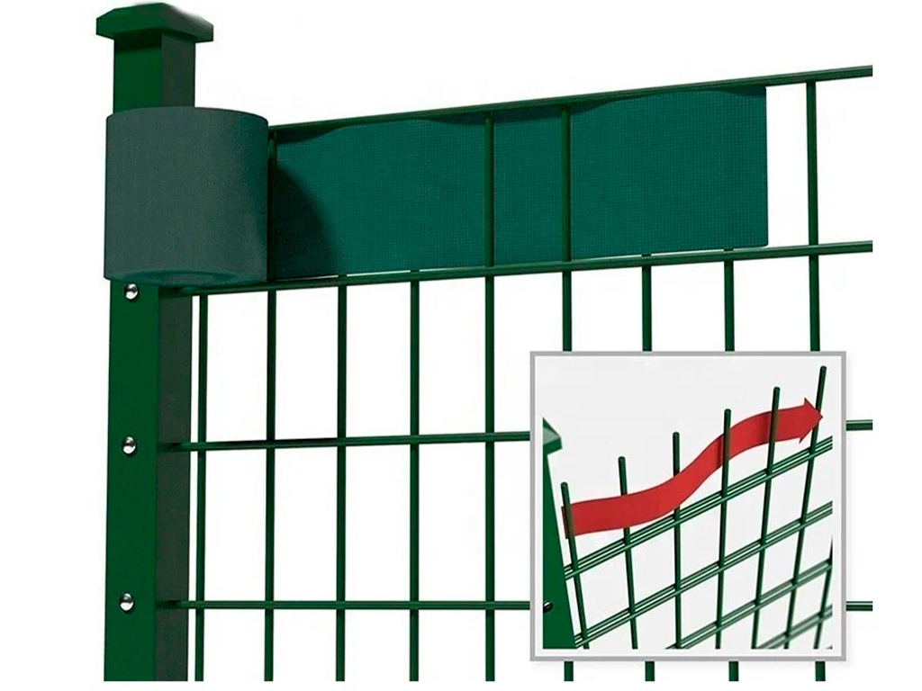 Заборная лента коричневая 55 мм Геопластборд GPBST-176 - Вид №7