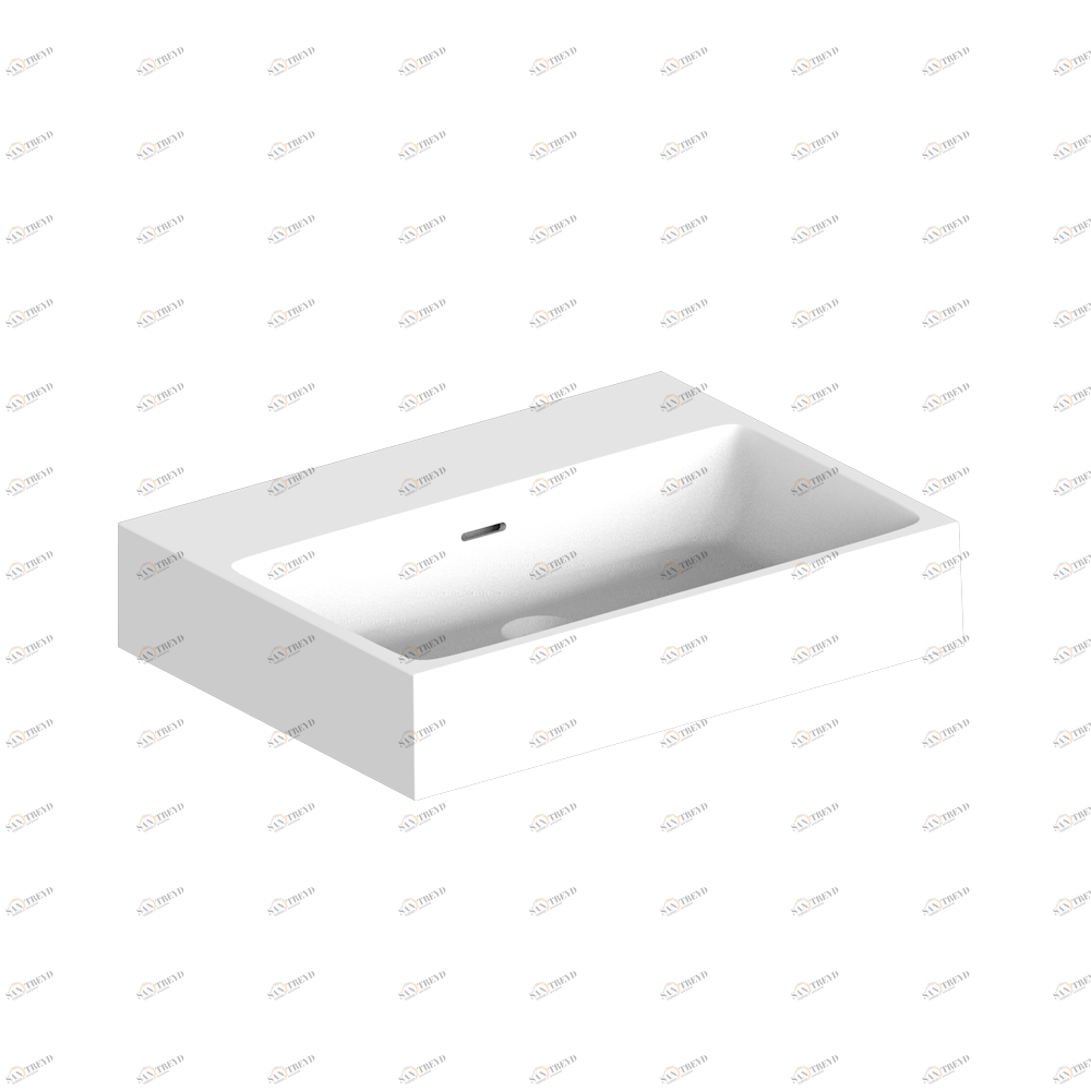 B13 V500 Накладная раковина на столешницу  прямоугольная Thg-paris 