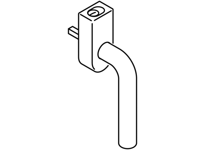 111FGA.6 оконная ручка HEWI System 111 | Polyamid  - Вид №3