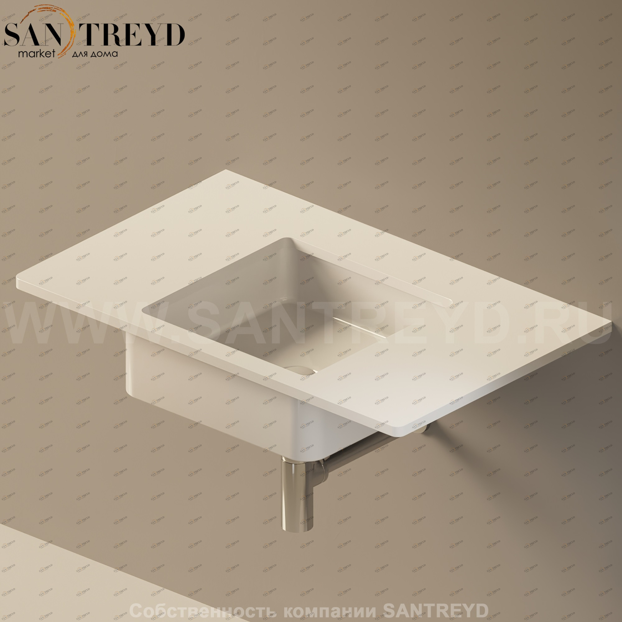 Flaminia FLY Столешница с отверстием под раковину от 80 до 200 см белое стекло FY40PC.9016 Ceramica Flaminia FY40PC9016