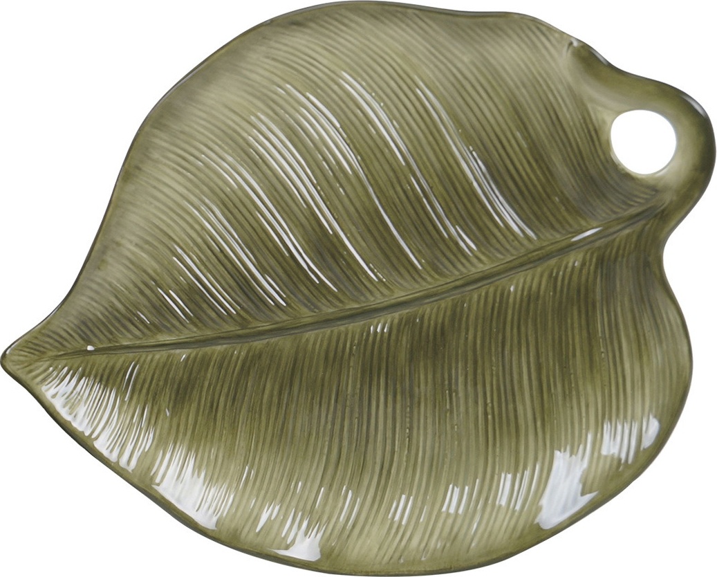 10638462 Certified International Блюдо-лист сервировочное 3D Certified Int. Пальмовые листья 25х20см, керамика Керамика 