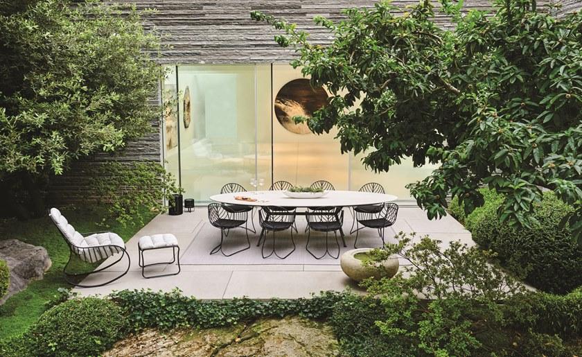 Royal Botania Садовый стул из нержавеющей стали с подлокотниками Folia Btn55... - Вид №7