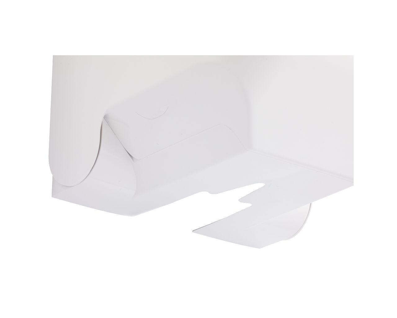 CTS101 Контейнер для бумажных полотенец в рулонах TOP MAXI, АБС-пластик, белый, серое окно Merida  - Вид №5