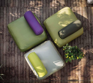 Модульное садовое кресло из акриловой ткани