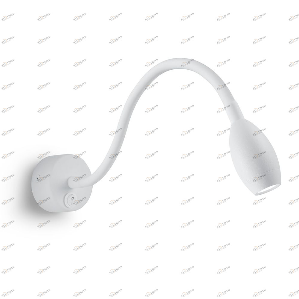 Бра светодиодное гибкое с алюминиевым плафоном белое 3700К Feron 41228 FERON  00-3955638 Белый 