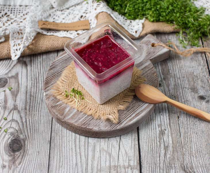 5792 Панакота вегетарианская с семенами чиа и малиной Вкусляндия 