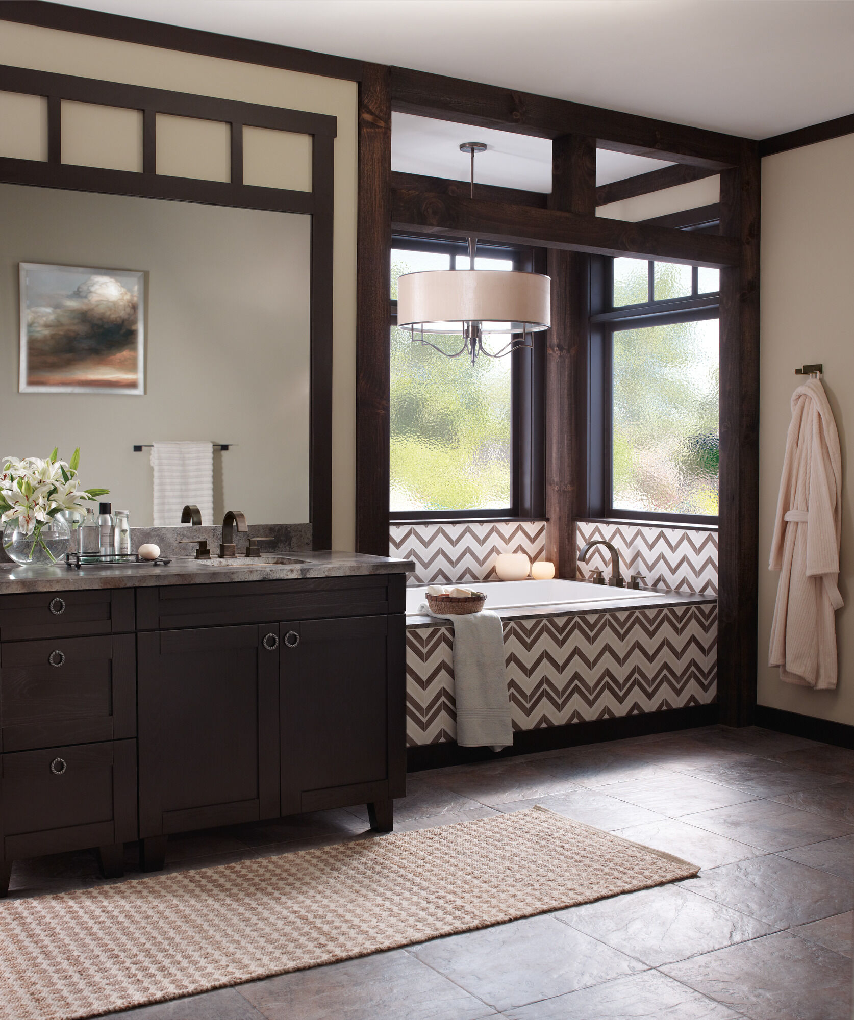 3553LF-RB Смеситель для ванной комнаты с двумя ручками Delta Faucet Vero Венецианская бронза - Вид №2