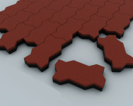 Резиновая брусчатка ecospline «катушка» 40 EcoSpline sun-id-2068045 - Вид №3