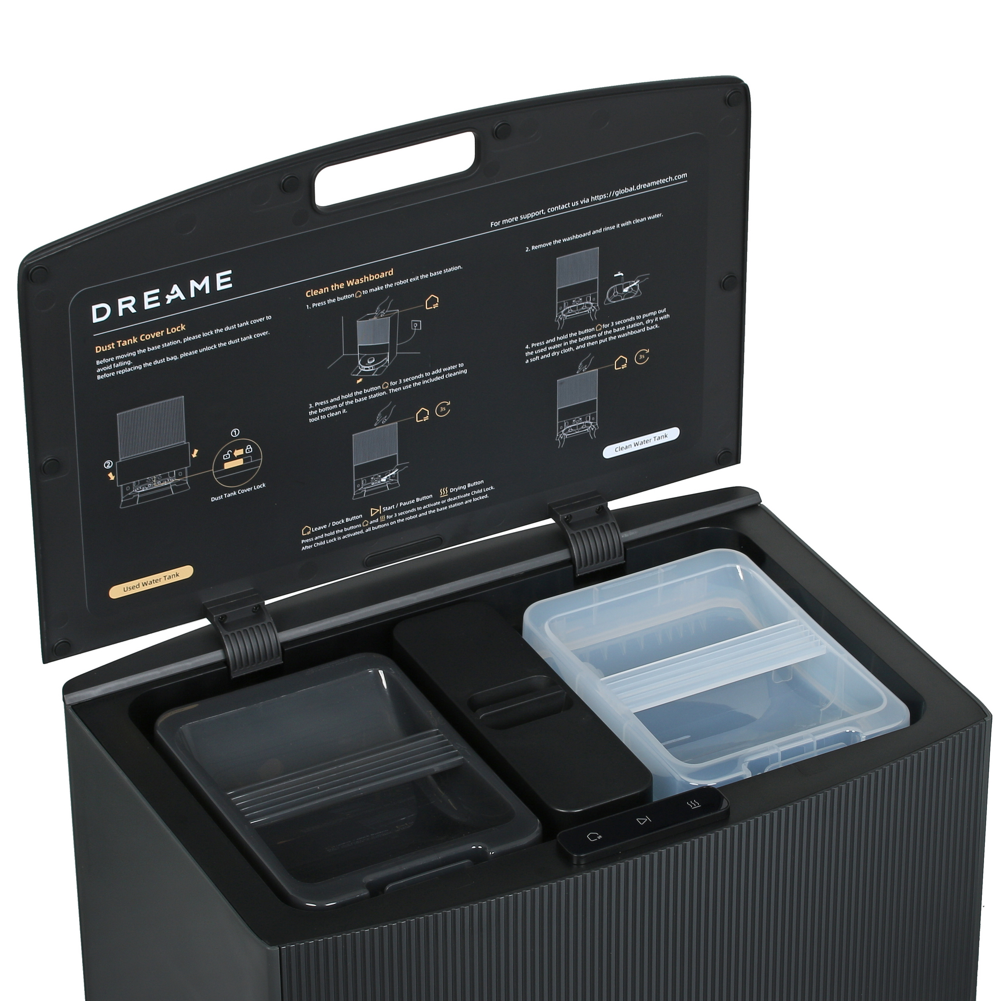 5422053 Робот-пылесос Dreame L30 Ultra черный STDN-0136860 - Вид №8