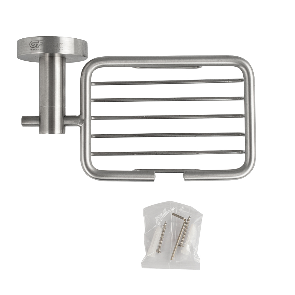 GFmark - Мыльница металлическая на основании, из нержавеющей стали, код: 80007  - Вид №3