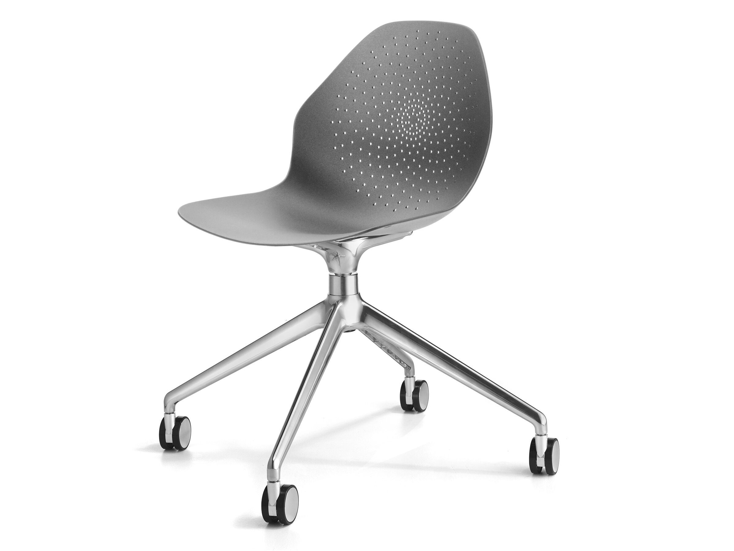 Литой алюминиевый поворотный стул с колесами SITIA Klera ARCH-00111868 - Вид №1