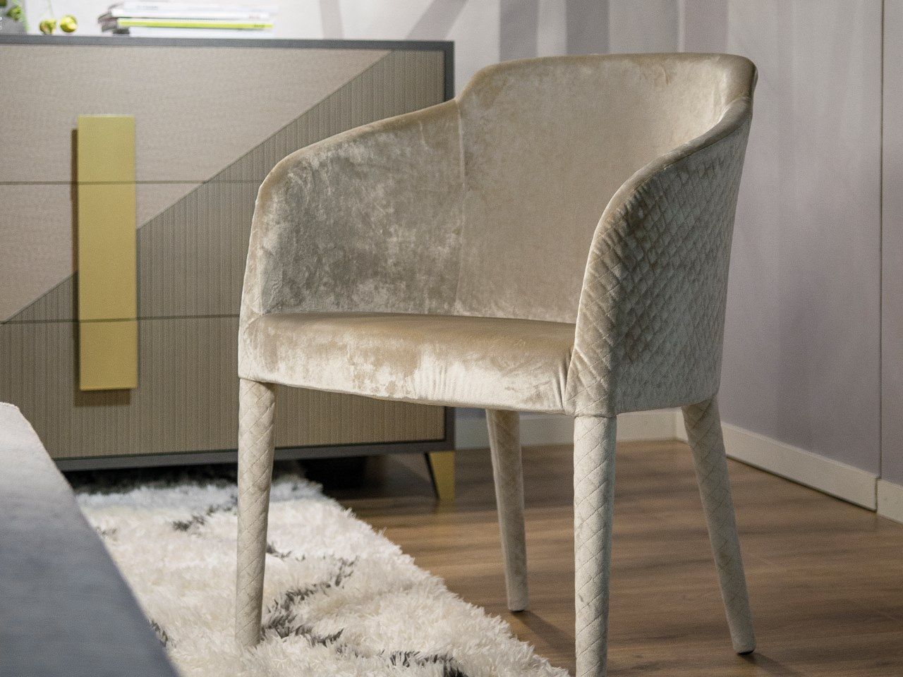 Мягкий тканевый стул с подлокотниками CASA +39 пуф &amp ARCH-00062877 - Вид №1