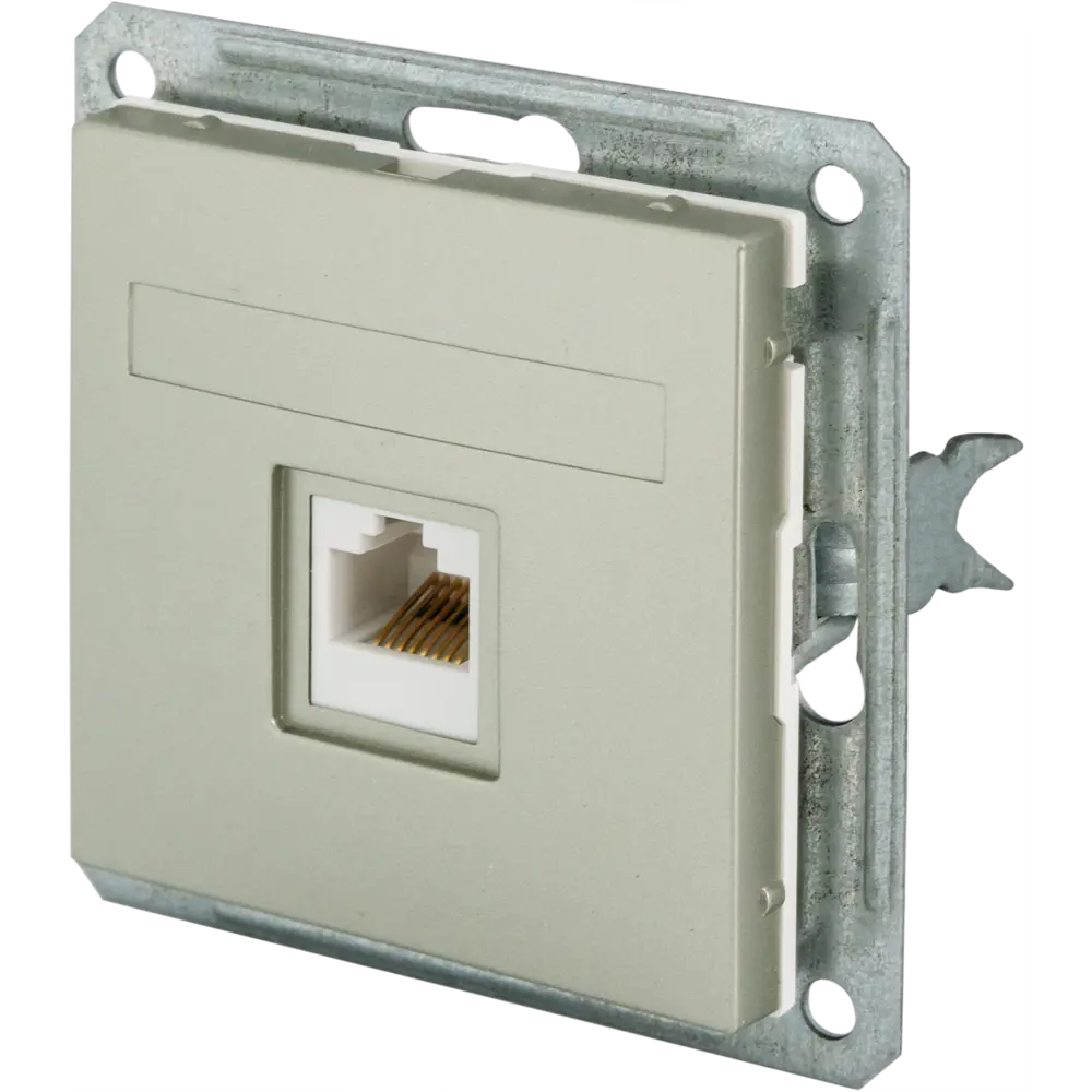 Розетка компьютерная Schneider Electric W59, цвет шампань 13610115 STLM-2136667 - Вид №1