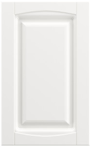 Фасады для кухни Кантри Фрезеровка «Кембридж» Белый снег софт №501