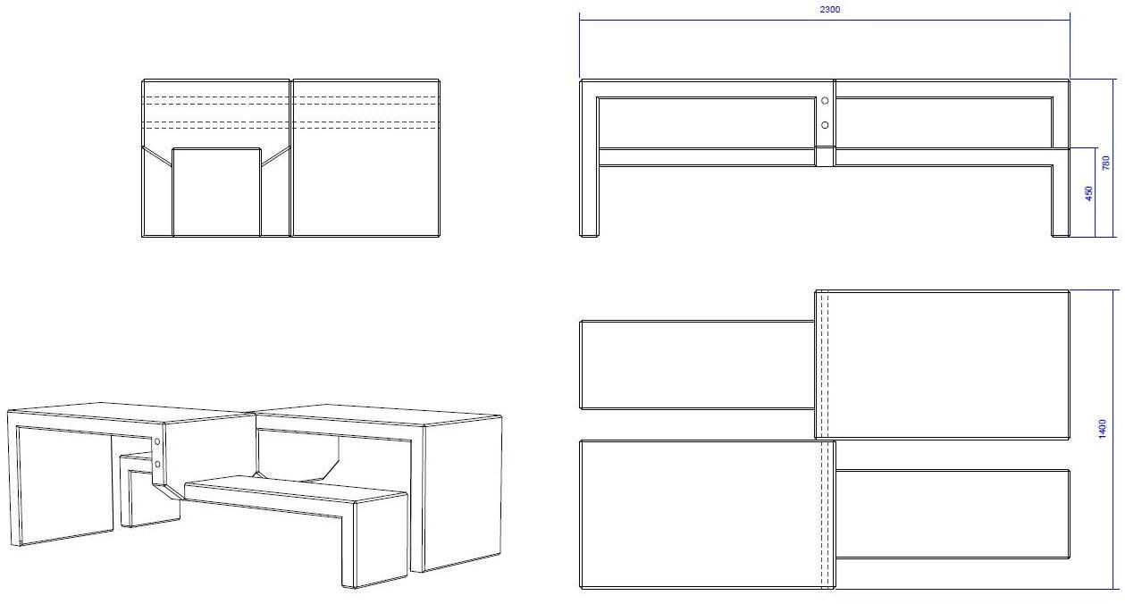 Manufatti Viscio Стол для общественных мест из реконструированного камня sun-id-1457700 - Вид №6
