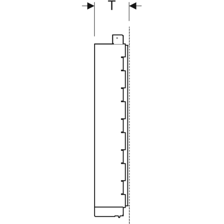 111.590.00.1 Инсталляция Geberit Duofix для короба для хранения в нише со вставными полками Geberit  - Вид №3