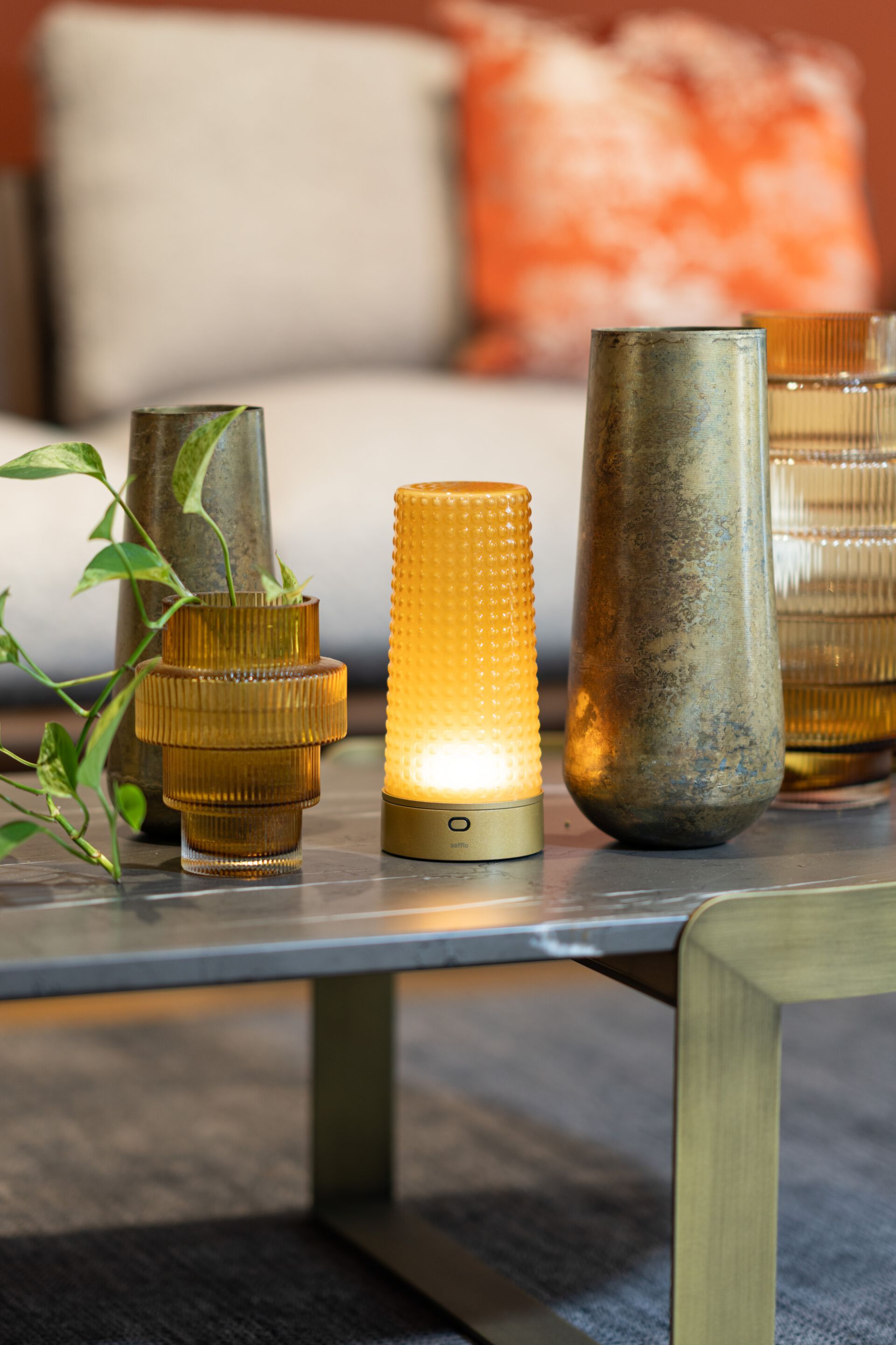 Алюминиевая аккумуляторная настольная лампа Zafferano Puff ARCH-00129191 - Вид №4