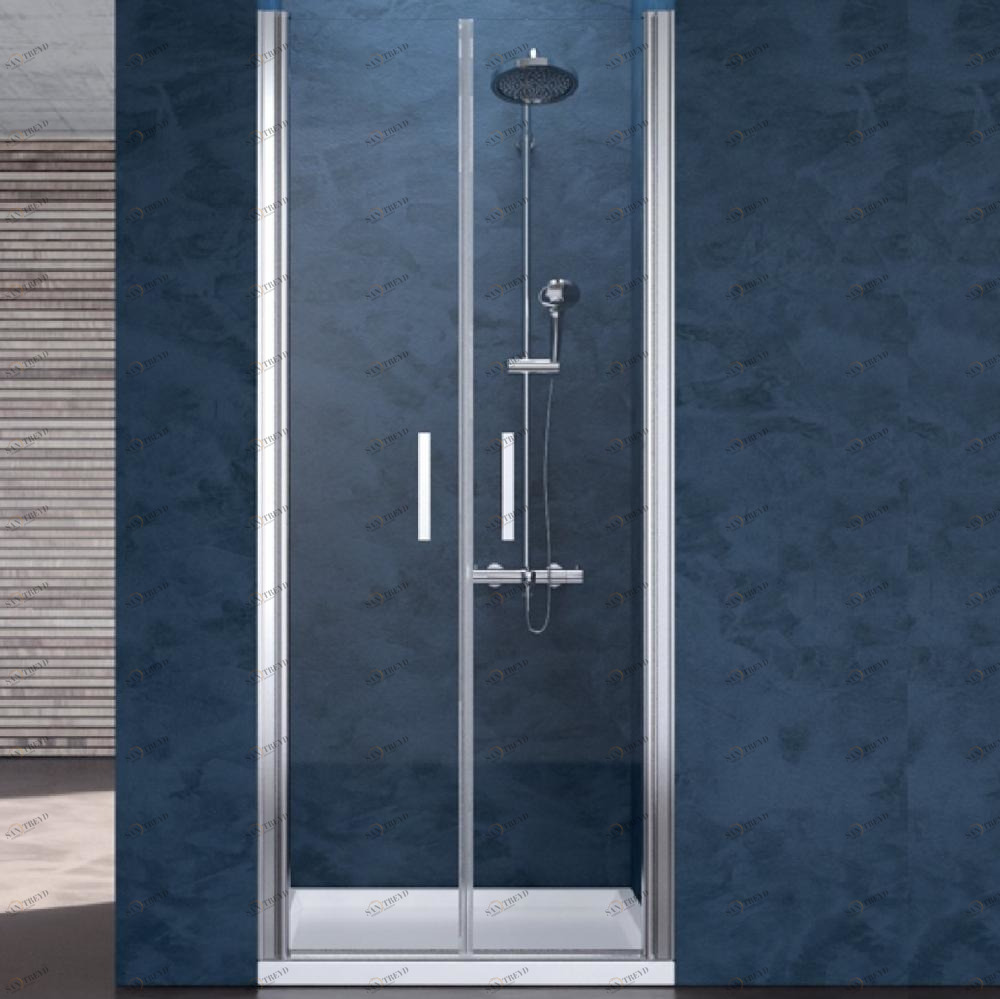 Душевое ограждение Ray RAS 75 см Karolitalia BLUBLEURAYRAS75