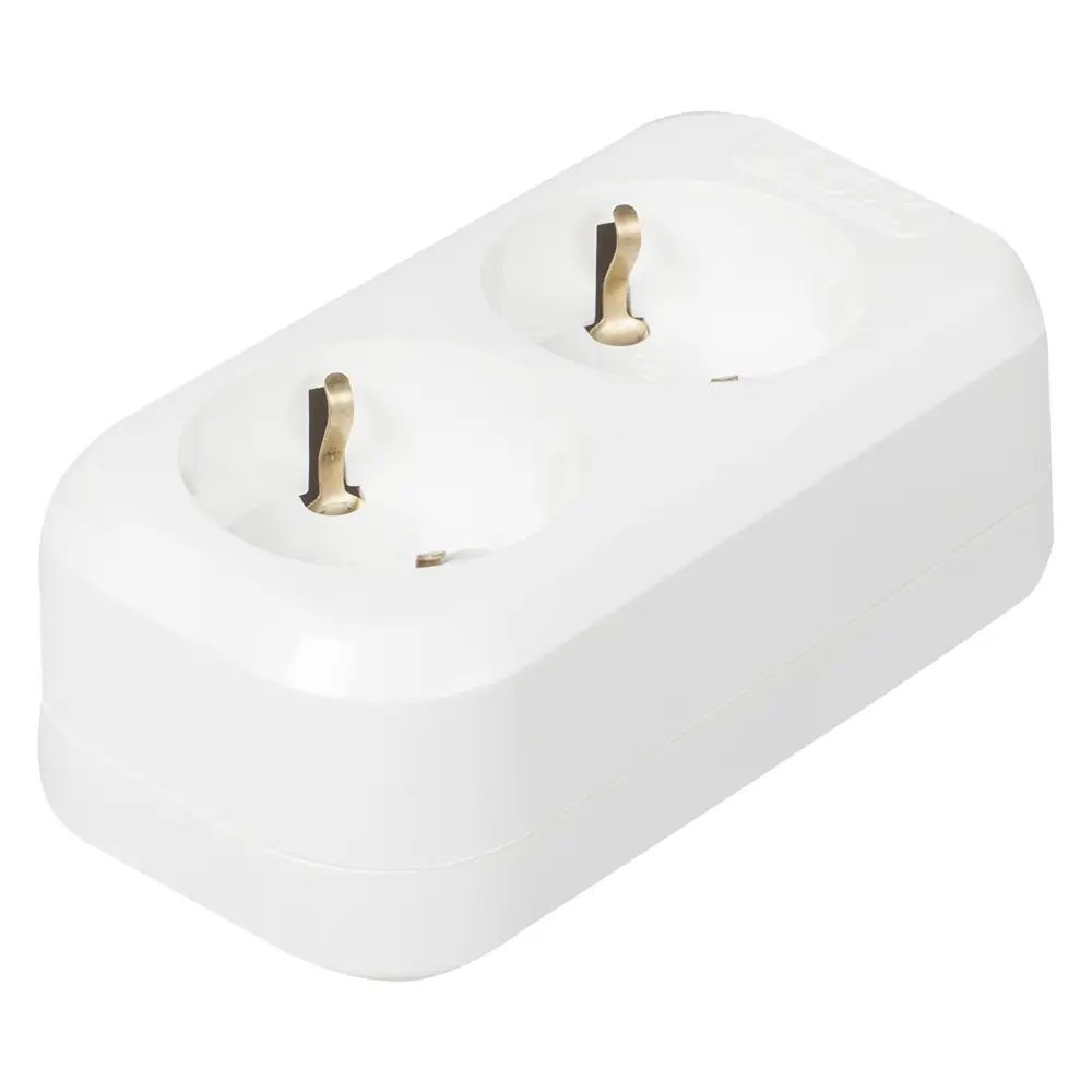 Колодка с заземлением Lux 2 розетки 16А 16186292 STLM-2169850  - Вид №1