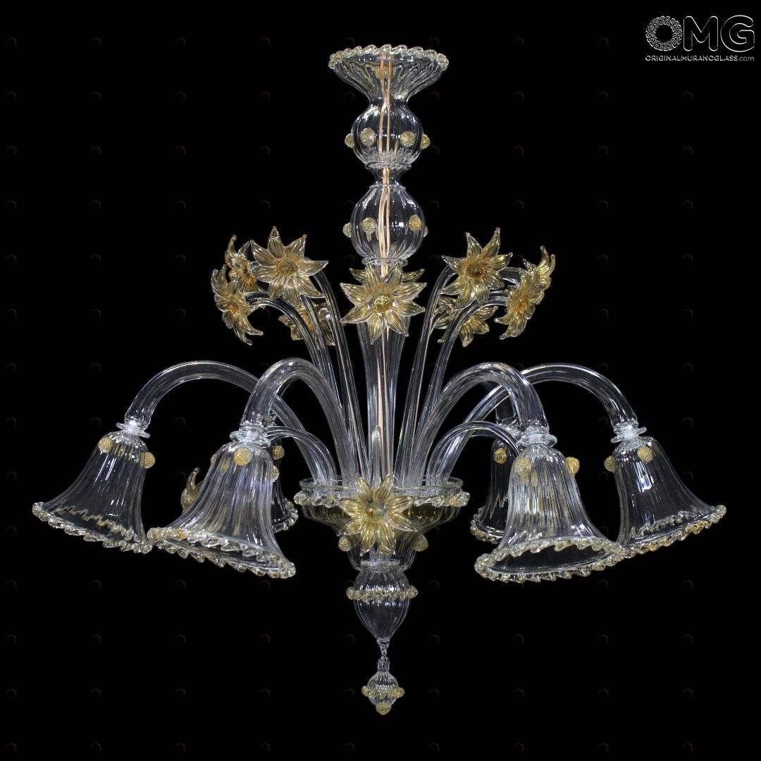 1130 ORIGINALMURANOGLASS Люстра Кувшинка - Флорал - муранское стекло OMG  см 