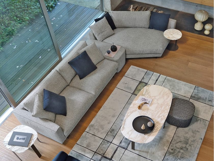 Тканевый диван с полуостровом CTS SALOTTI Ikon ARCH-00102610