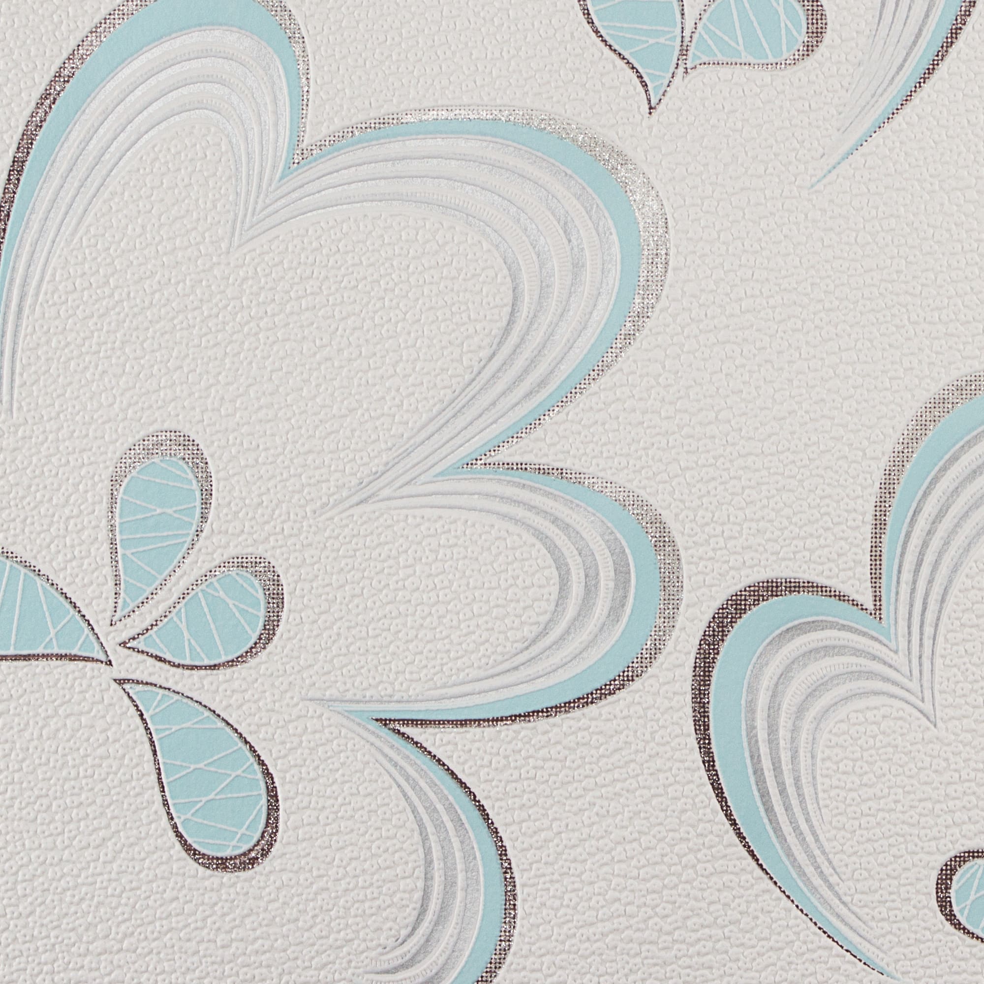 82399695 Обои виниловые белые 0.53 м 0002-4 Цветы Santreyd  - Вид №1