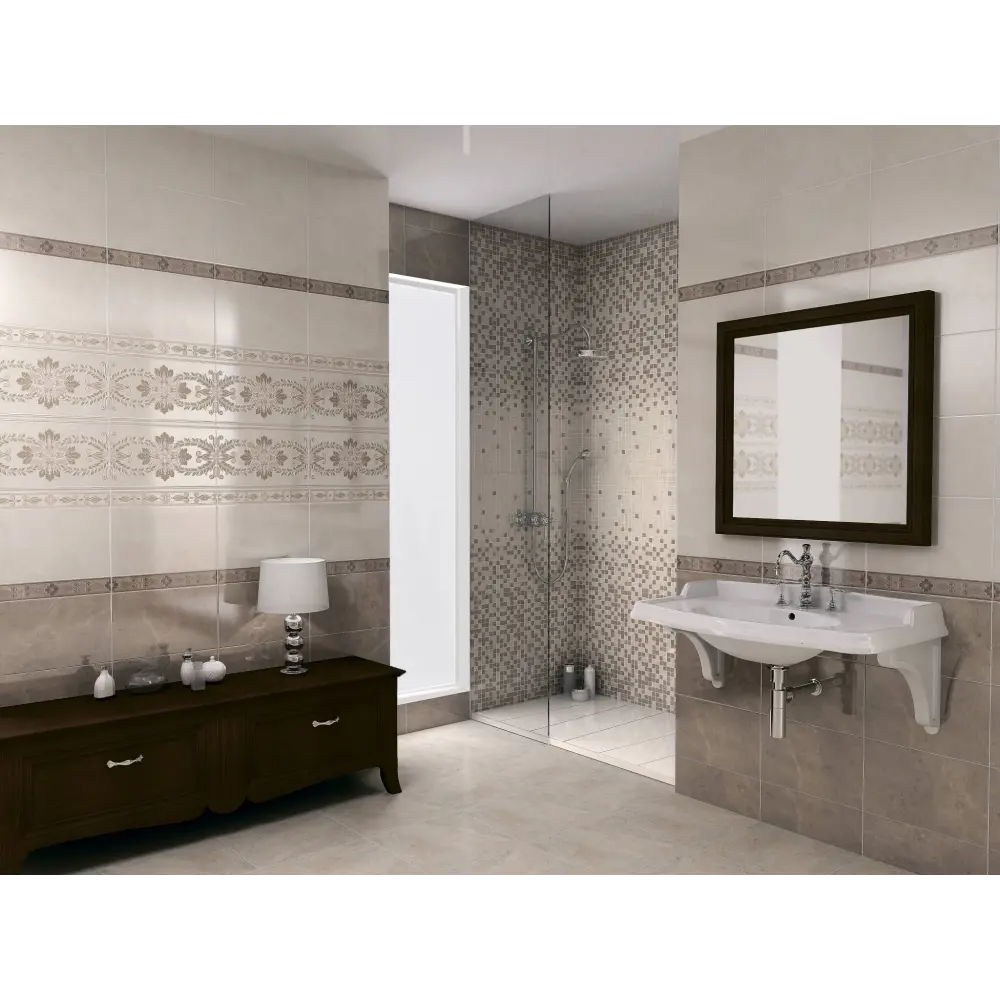 Плитка настенная Kerama Marazzi Мармион 25x40 см 1.1 м² цвет светлый 82688071 STLM-2022429 - Вид №1