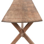 SOR27397 Oak Trestle основной консольный стол ijlbrown  - Вид №8