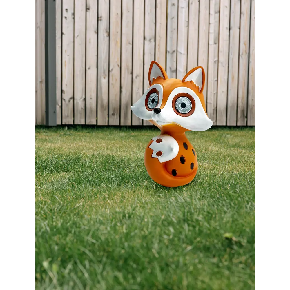 Фигурка садовая «Лисёнок» на солнечных батареях РОСТЕРМ STLM-2158207 - Вид №6