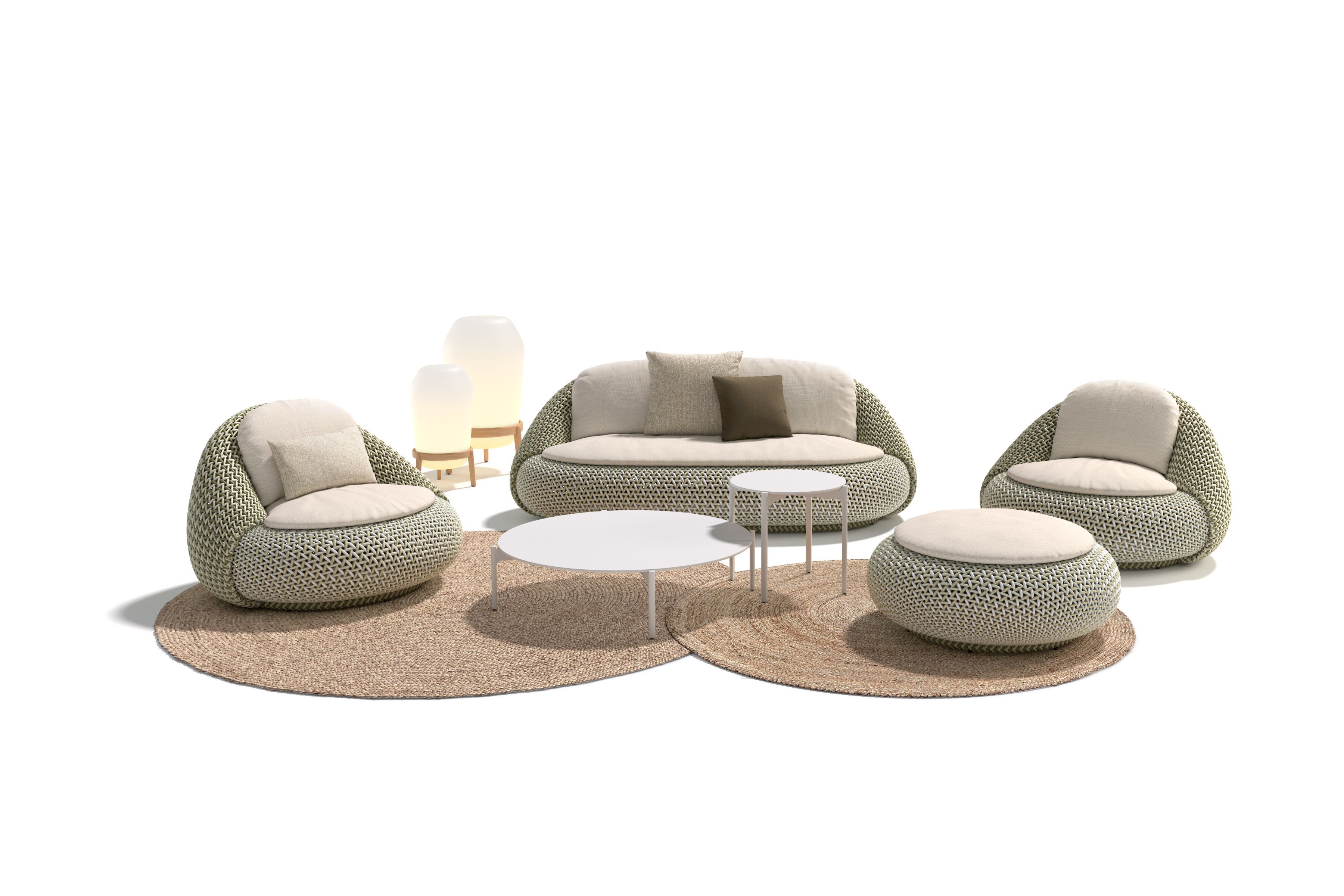 2-местный диван из синтетического волокна DEDON ATOLO ARCH-00084980 - Вид №1