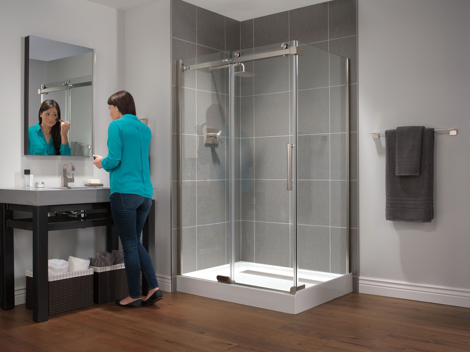 Подставка для душа 48 x 36 дюймов Delta Faucet B710912-4836-WH - Вид №15