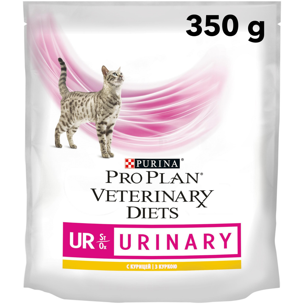 ПР0033153*6 Корм для кошек Veterinary Diets UR St/Ox при болезни нижних отделов мочевыводящих путей, курица сух. 350г (упаковка - 6 шт) Pro Plan 