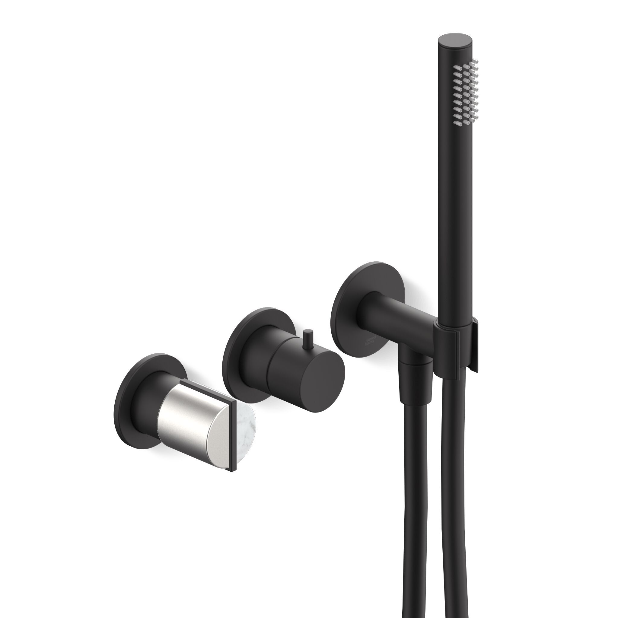 Смеситель для душа с 3 отверстиями и ручным душем Varied Forms Macaron ARCH-00008180 - Вид №4