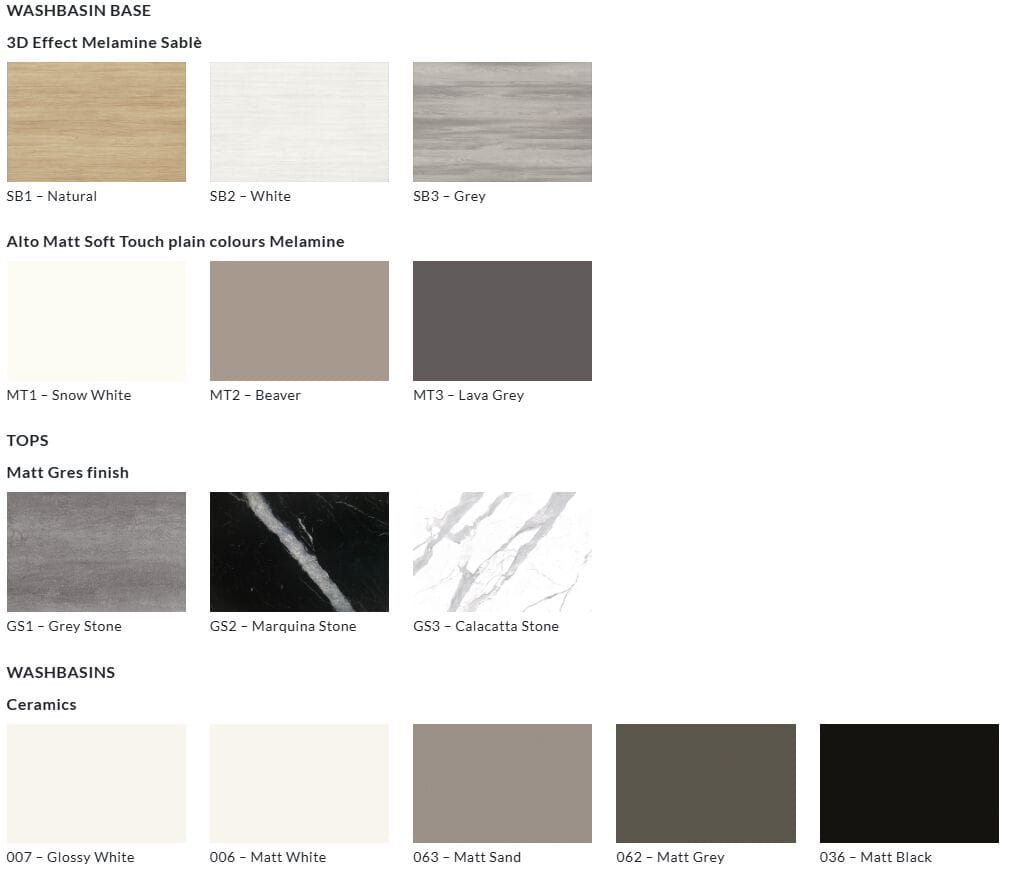 Подвесной туалетный столик с зеркалом Gruppo Geromin капля ARCH-00134259 - Вид №2