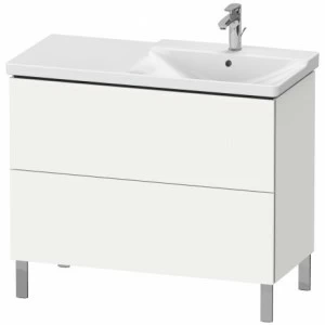 LC660201818 L-Cube Тумбочка напольная Белый матовый, декор