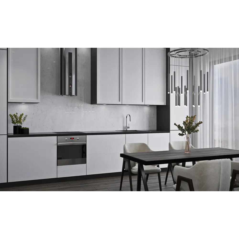 Стеновая панель Bianco Carrara 240x0.4x60 см АКП цвет белый 84548132 STLM-2133635 ALUMOART  - Вид №3