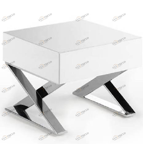 Тумбочка прикроватная белая LE373 от Angel Cerda ANGEL CERDA  148639 Белый 