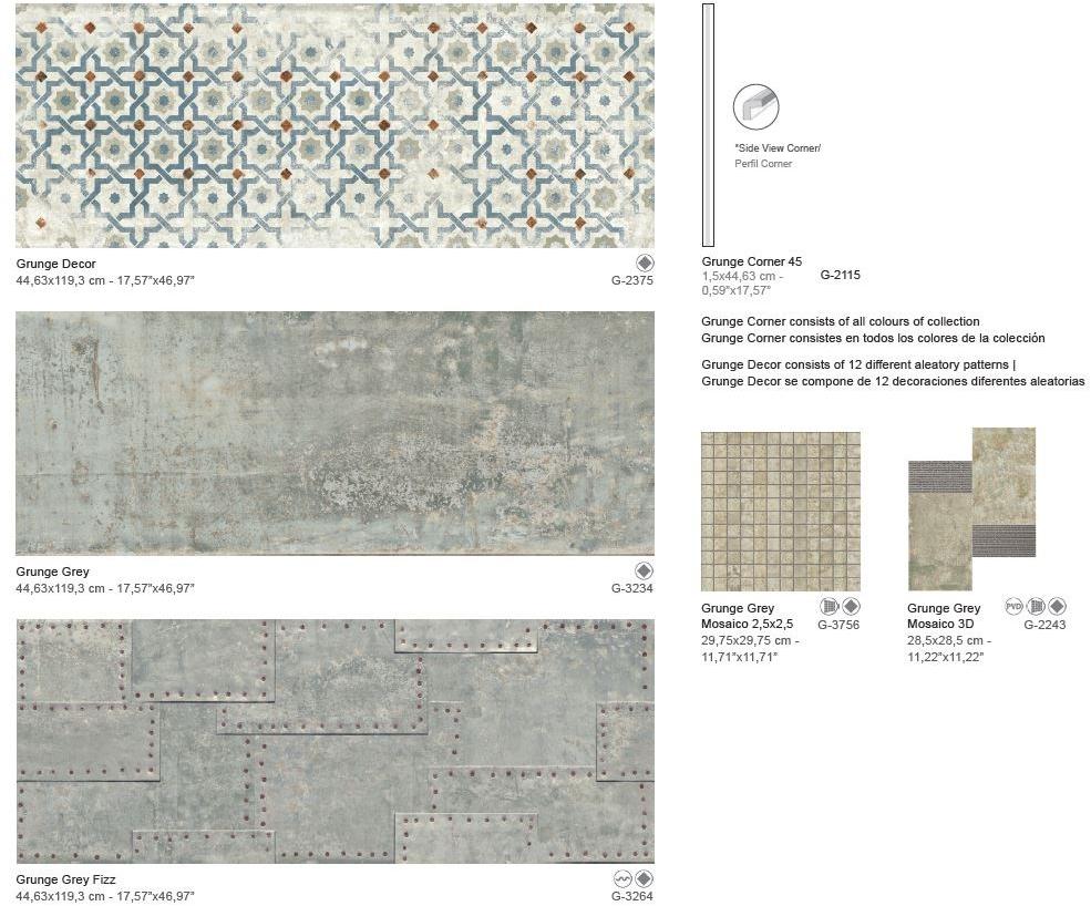 Aparici Керамическая настенная плитка под металл для интерьера Grunge sun-id-1481956 - Вид №4