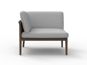 Угловой модуль для садового дивана в iroko