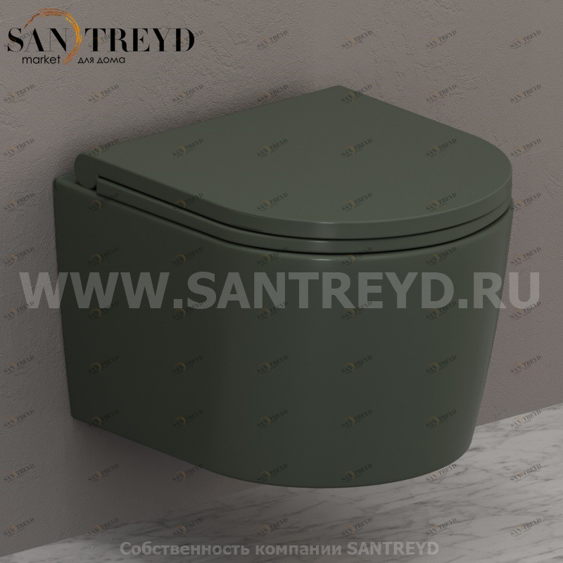 FOS06FE Подвесной унитаз настенный Зеленый Ceramica Globo FORTY3 Италия