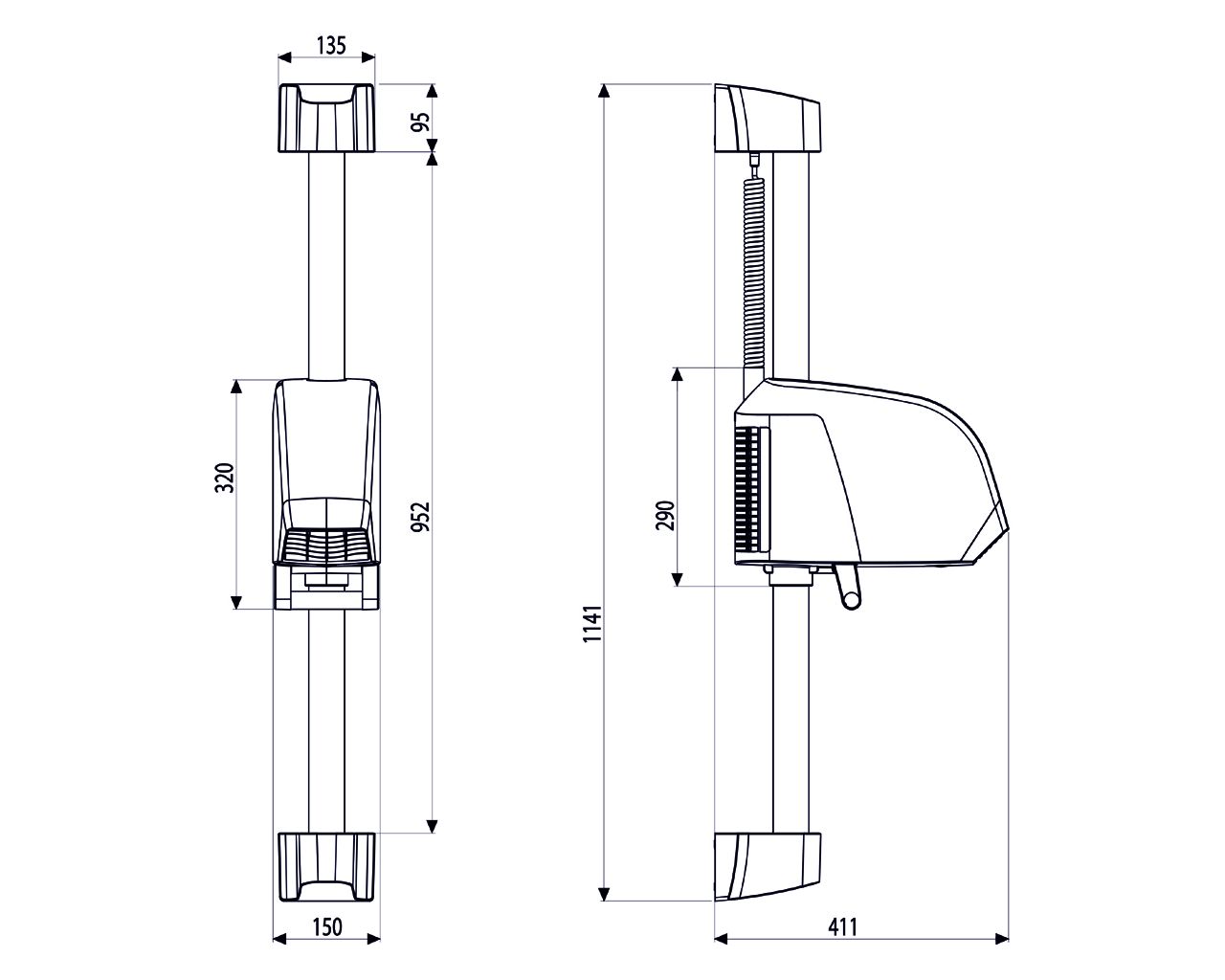 EJB502 NEPTUNE POOL фен, белый Merida  - Вид №1