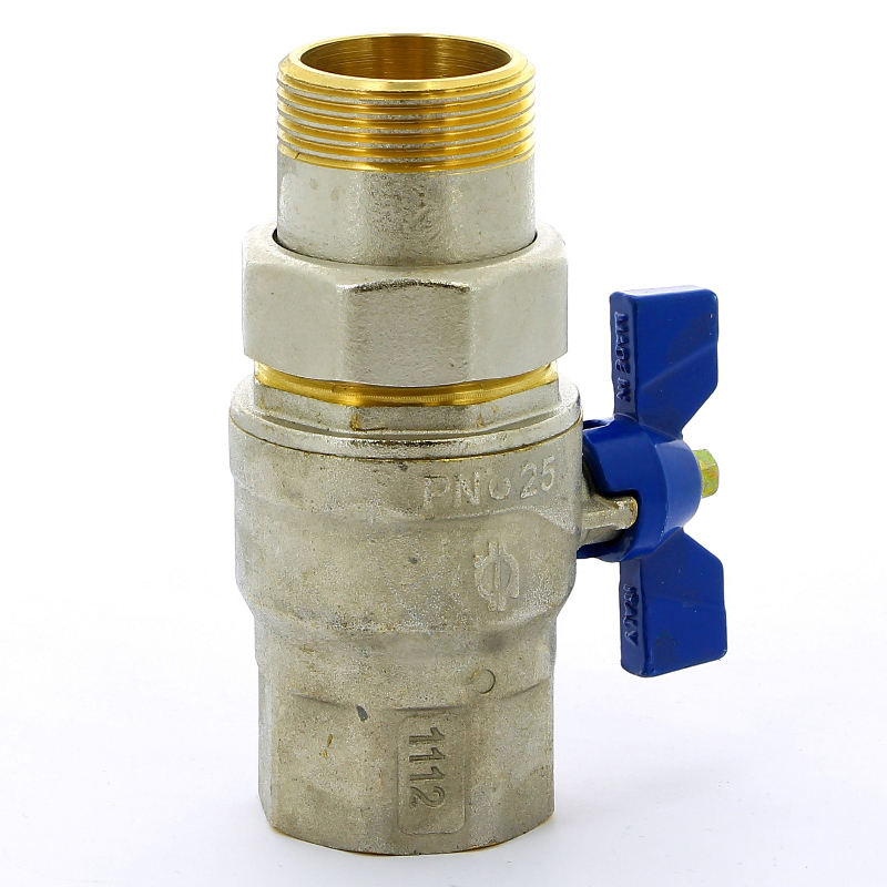 Кран шаровой НВ с разъемным соединением EVOLUTION бабочка F.I.V. 1"1/4 FIV 80005114 - Вид №2