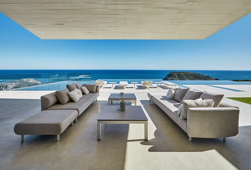 MUSOLA 3-х местный модульный садовый диван из ткани Salinas sun-id-1461845 - Вид №3