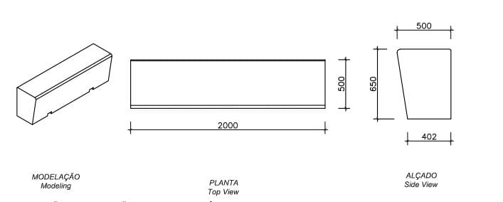 Бетонное наружное сиденье amop основы ARCH-00059117 - Вид №5
