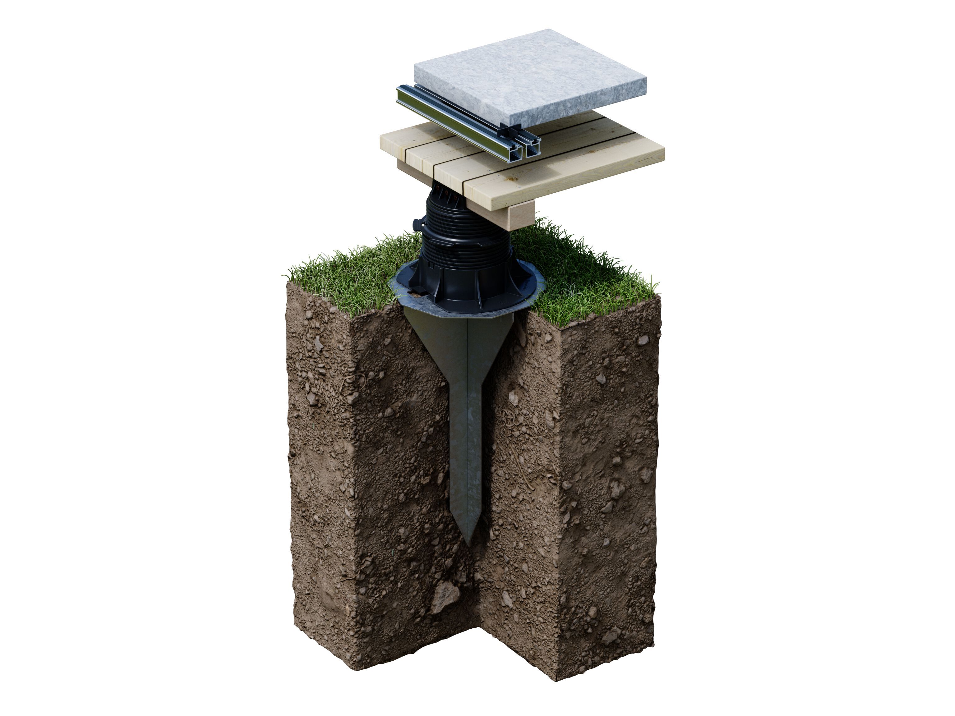 Опора для настила из оцинкованной стали ETERNO IVICA Woodeck ARCH-00098290 - Вид №1